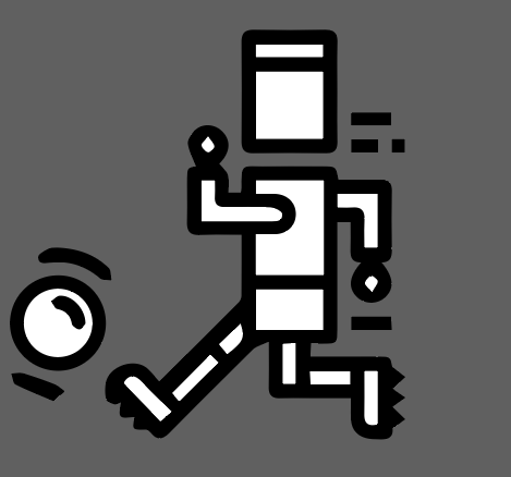 Square Player running with a ball